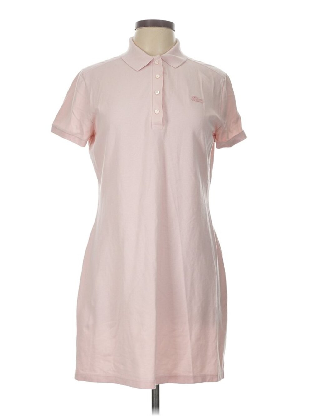Lacoste Size EU 44 / US 14 Short Sleeve Pink Polo Dress - READ